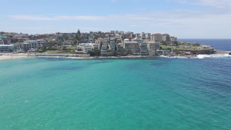 waterfront accommodation buildings at ben buckler suburb of north bondi - northern headland of bondi bay in nsw, australia