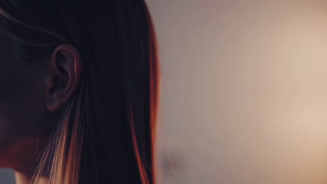 woman's profile portrait