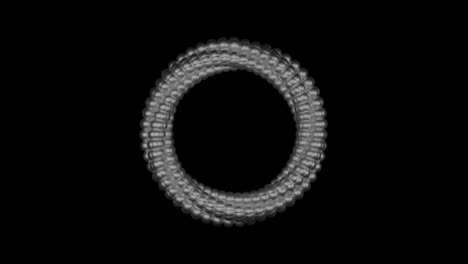 animación de bucle abstracto en 3d de una espiral retorcida