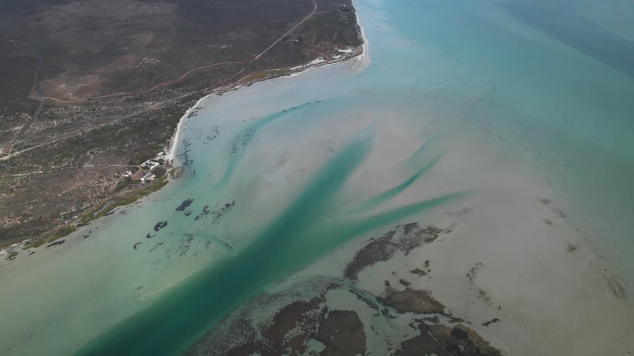 Shallow Blue Water Of Langebaan Lagoon At Shark Bay In West Coast National Park, South Africa