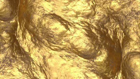 floating golden surface.