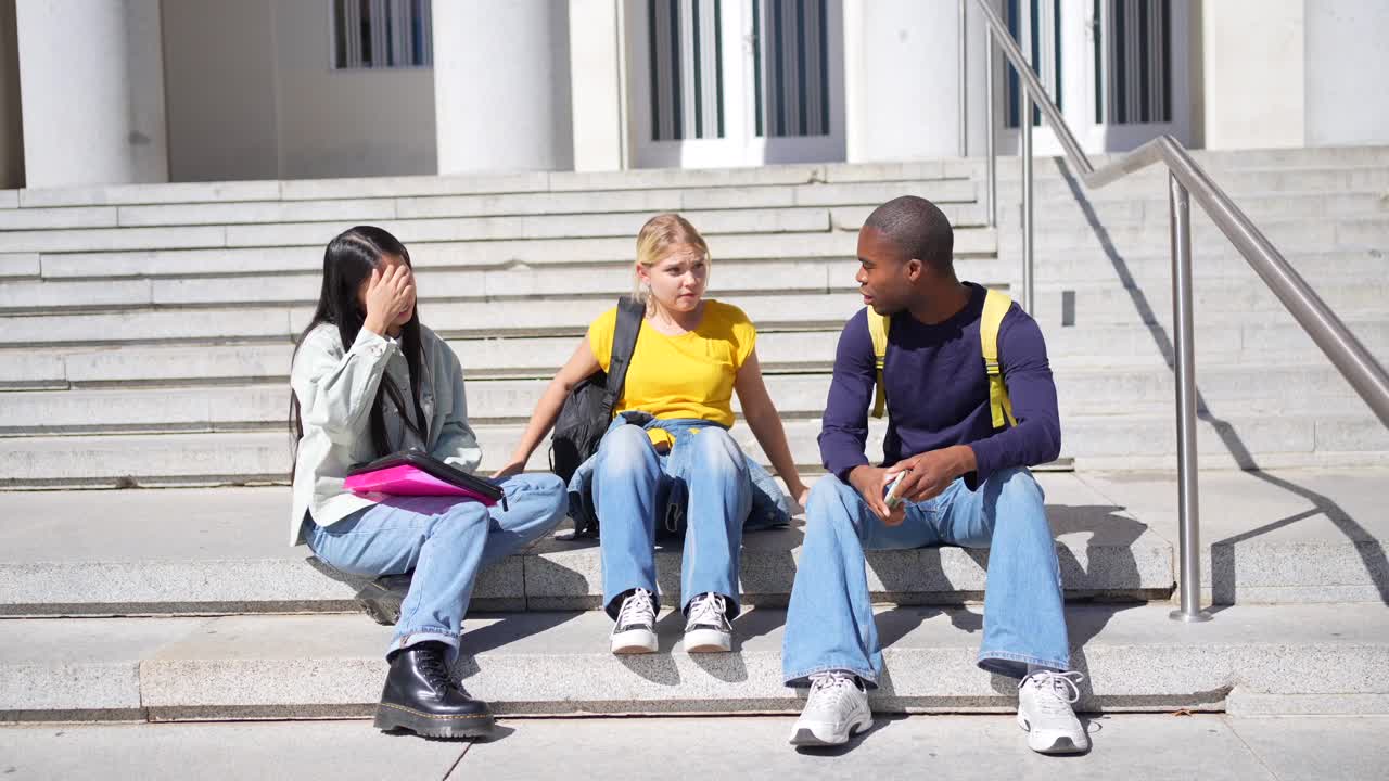 Étudiants sur le campus
