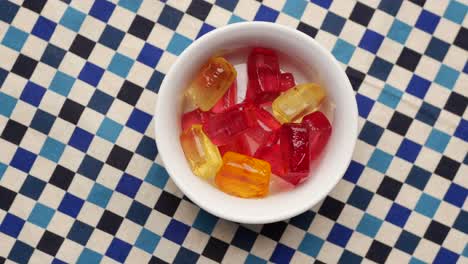 colorful jelly candies in a bowl