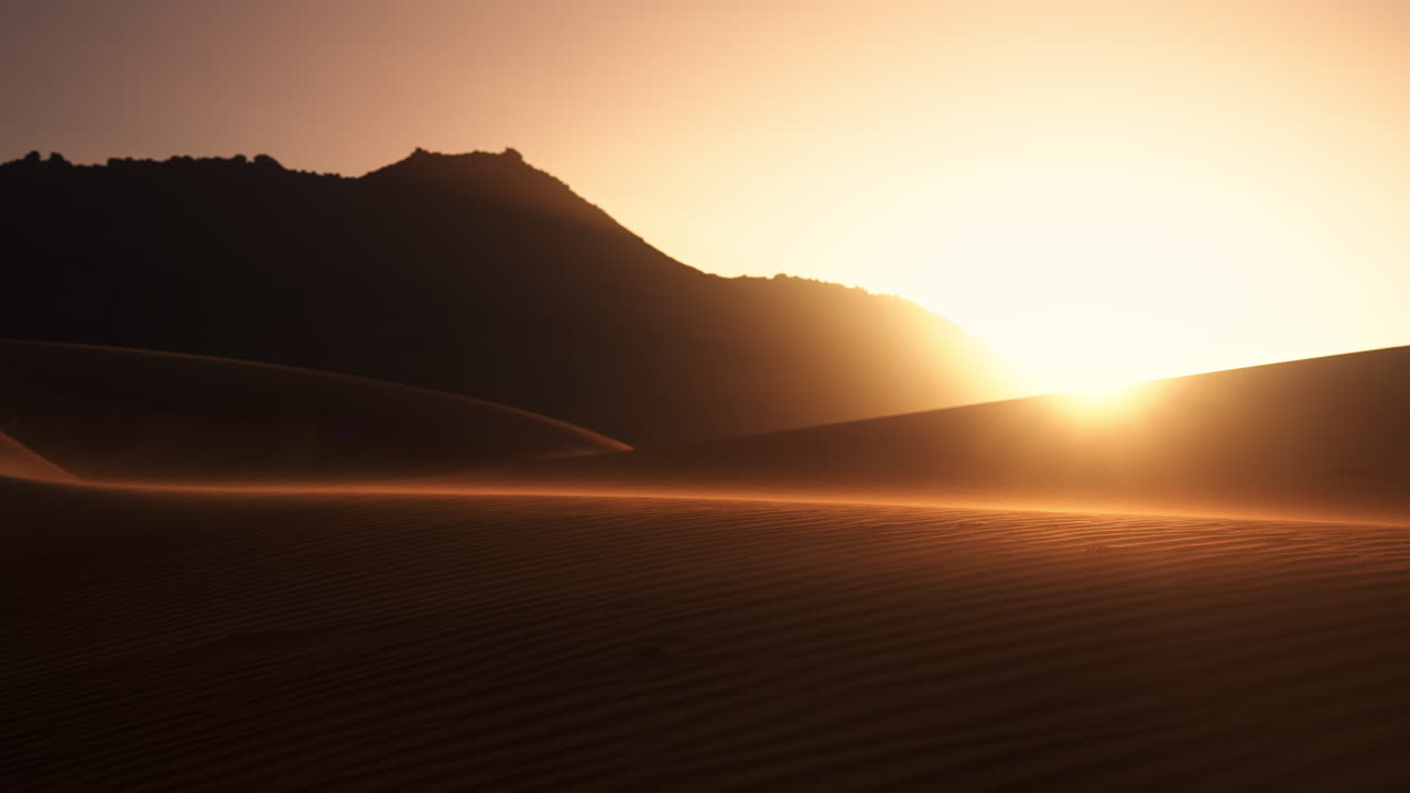 la salida del sol del desierto