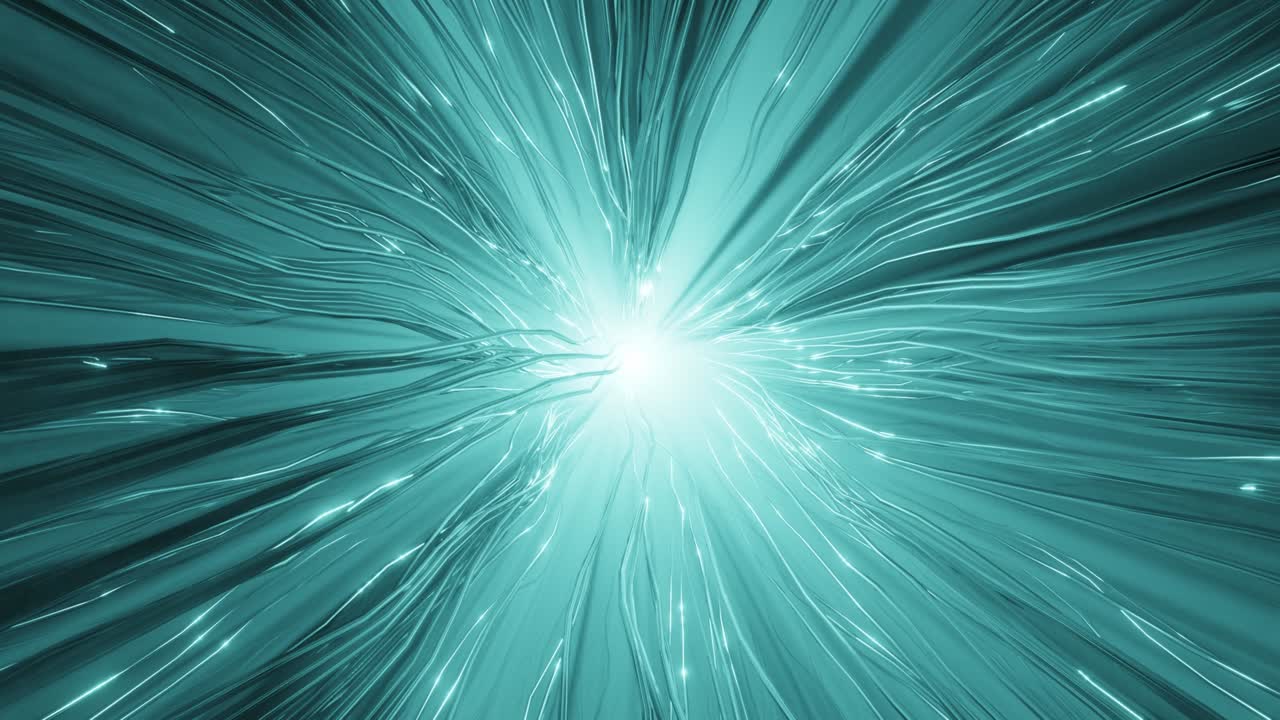 뇌 신경 세포의 추상적인 파란색 충동의 루프 애니메이션의 3d 렌더링 또는 데이터 전송.