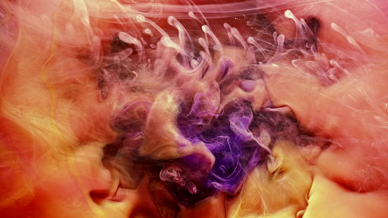 pintura movimiento maldecido veneno tinta púrpura mezcla humo