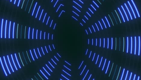 patrón de línea azul futurista elemento de diseño circular cautivador