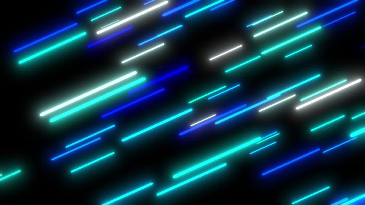 luces de neón voladoras azules fondo abstracto