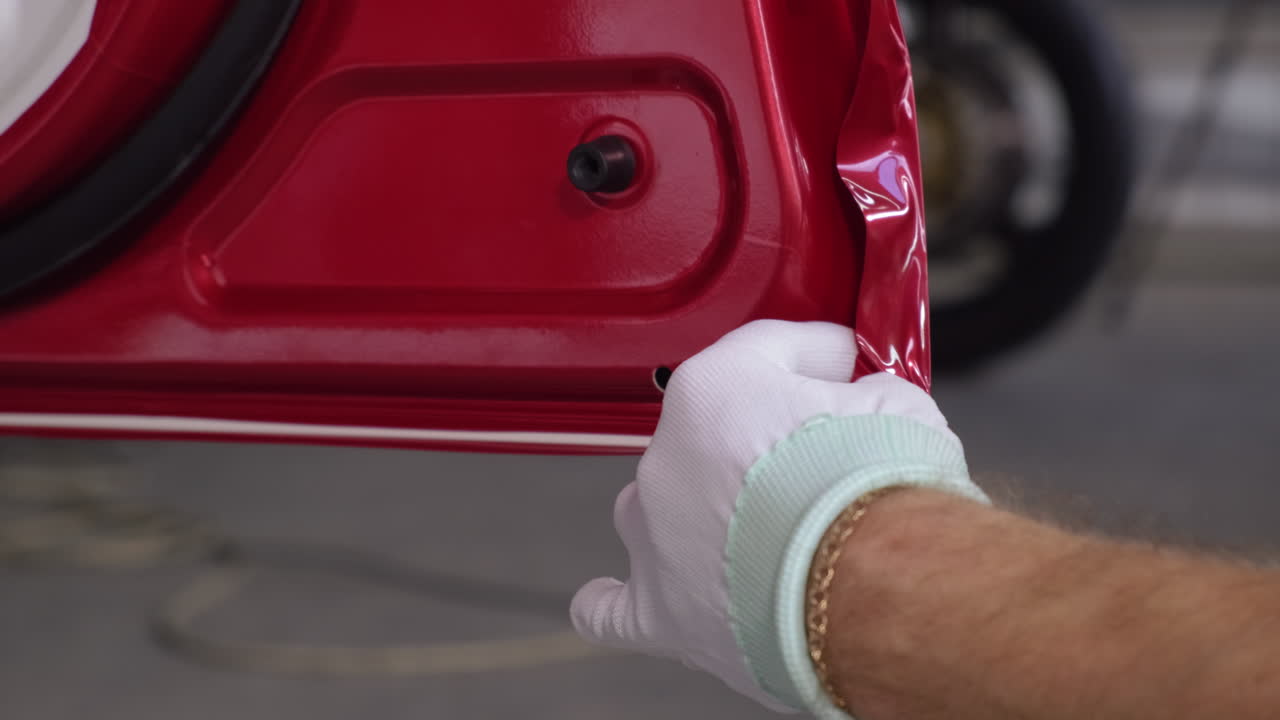 Applying Vinyl Wrap to a Car Trunk Lid