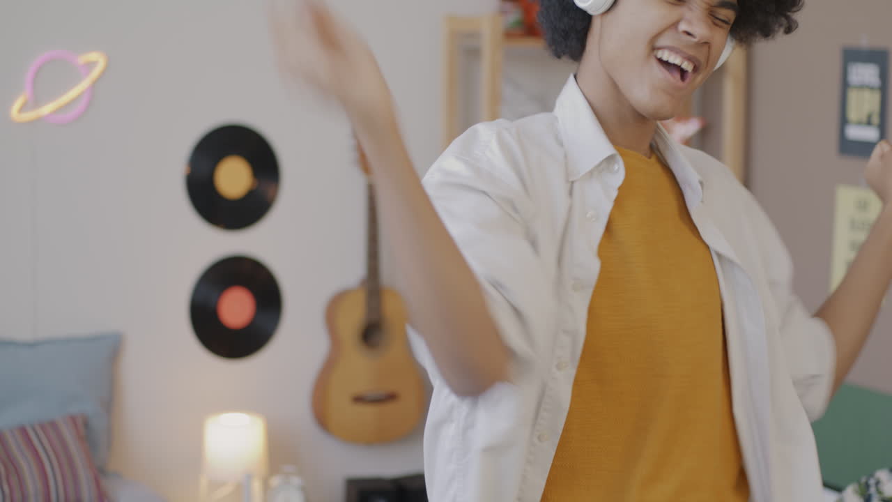 Teenage Girl/Boy Dancing to Music