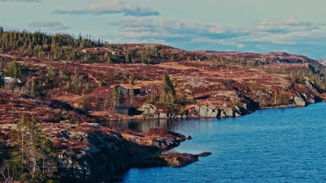Idyllic View Of Reinsjoen Lake, Norway - Aerial Shot