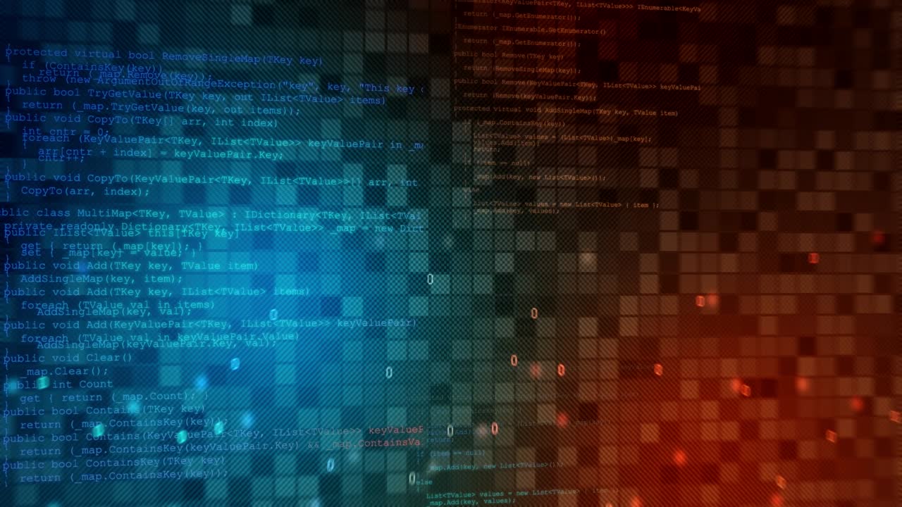 Seamless loop high-tech motion background. Abstract digital technology animation.