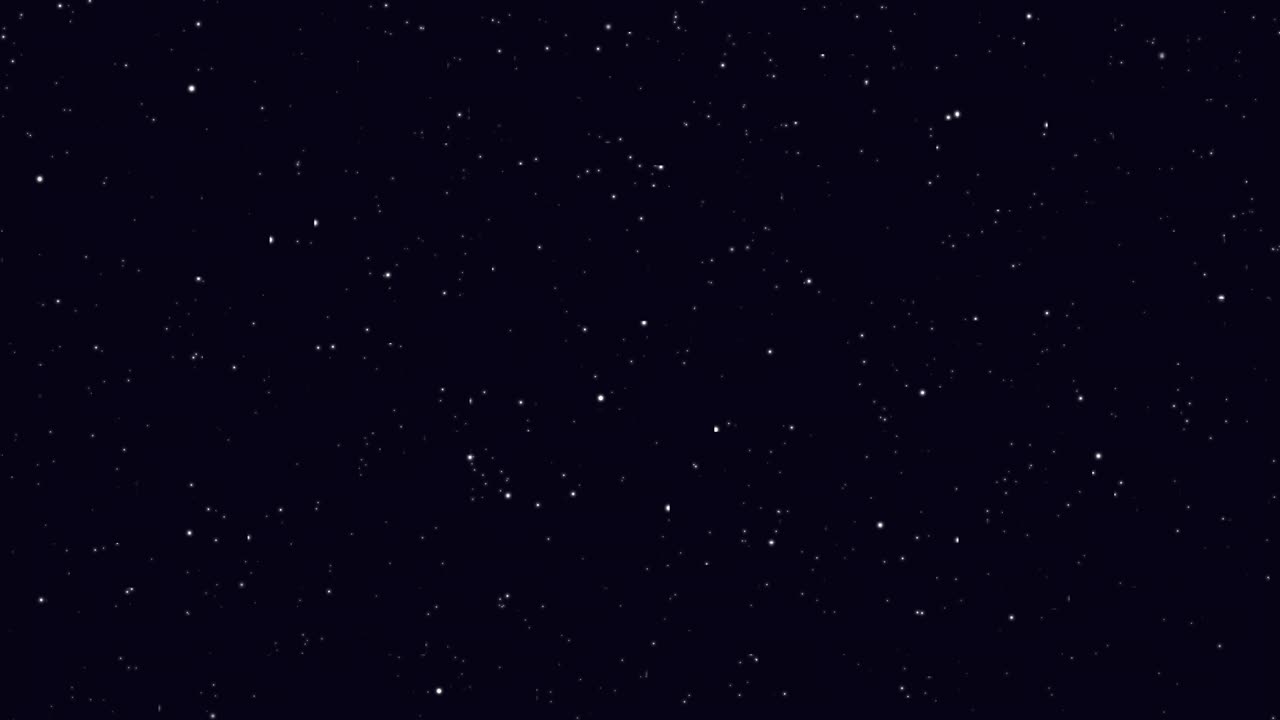 starry night sky dark blue motion graphics background with stars sparkles twinkling and blinking in universe space. milky way glowing starlight, 4k stock looped animation