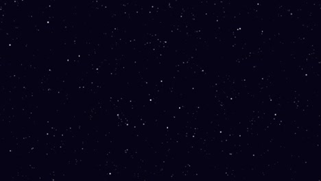 cielo nocturno estrellado fondo gráfico en movimiento azul oscuro con estrellas que brillan y parpadean en el espacio del universo. vía láctea luz estelar brillante, animación en bucle de 4k