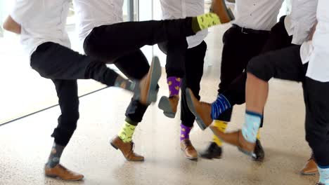 shot of wedding suits, tie, socks, shoes - watches for the groom - groom men