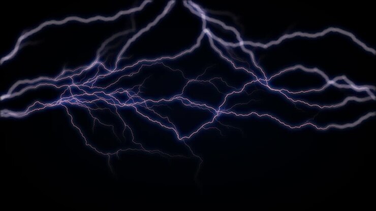 4k Scintillio di Energia Luminosa Blu in Loop Continuo