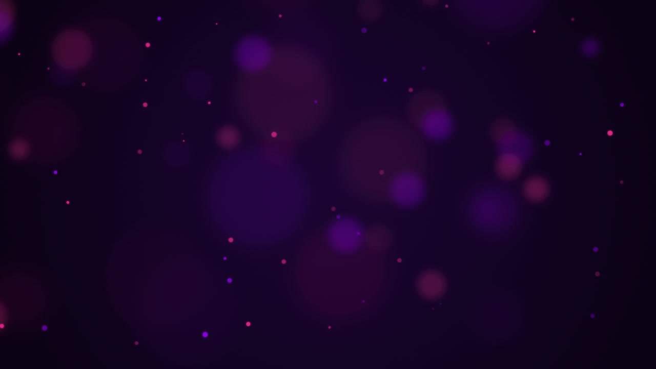 Abstract Background with Floating Purple and Pink Bokeh Particles