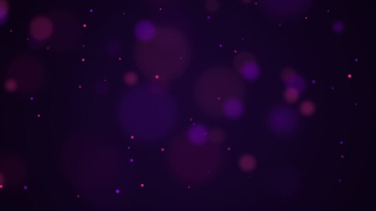 Abstract Background with Floating Purple and Pink Bokeh Particles