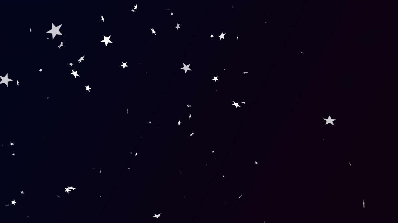 Edge-triggered influx nudging star icons, stars drifting and clustering for motion backdrop