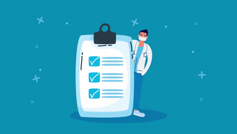 doctor with checklist