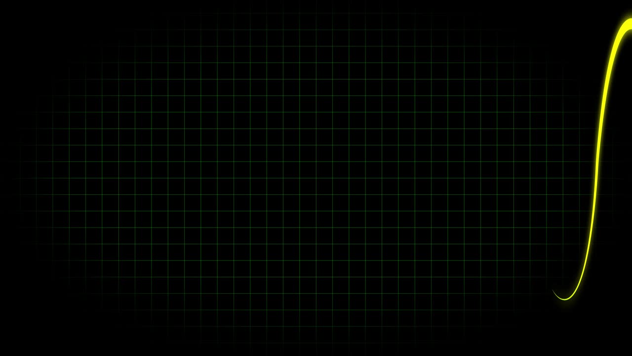 전기 심장 기록 오실로스코프 파동 형태 애니메이션 모션 그래픽