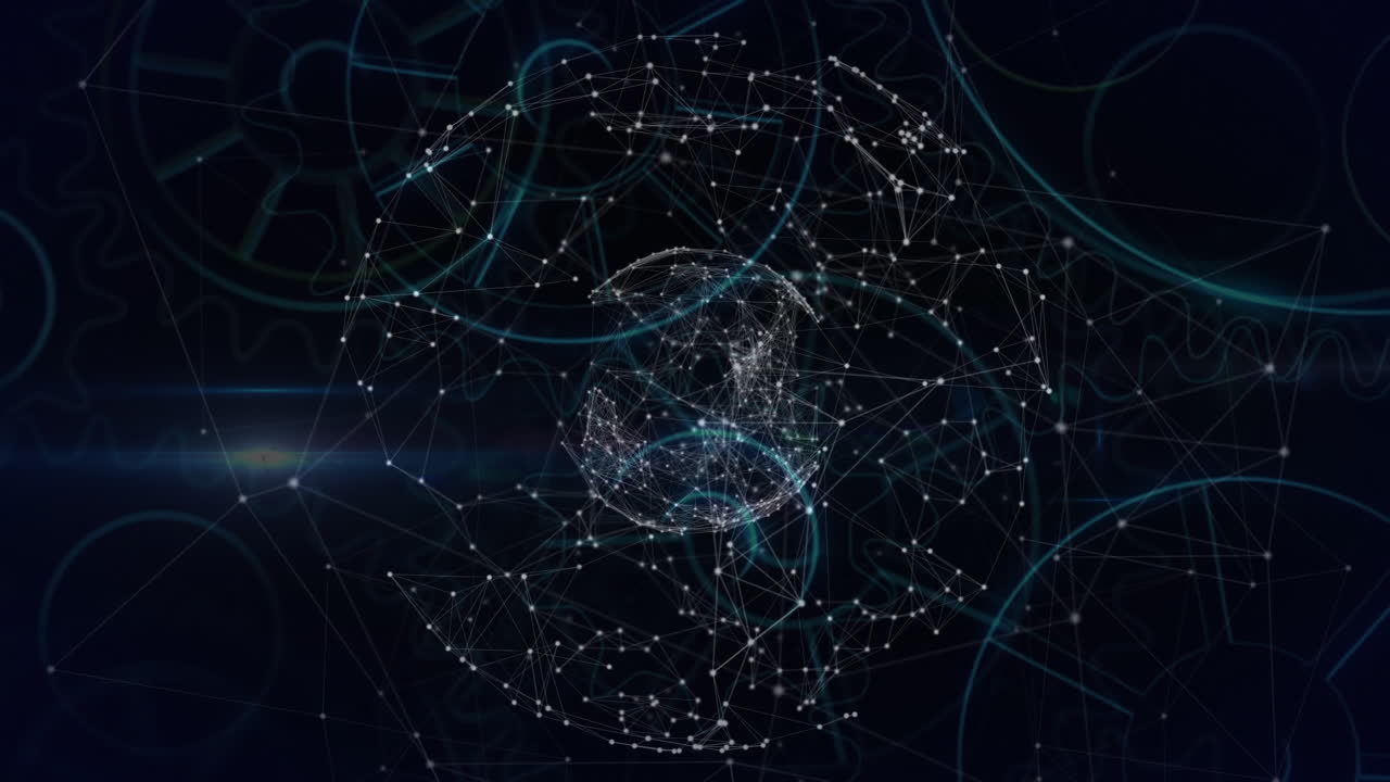 Animation of globes with networks of connections