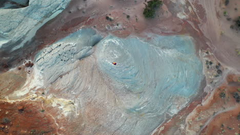 rotating aerial shot over the landscape of vermilion cliffs, in northern arizona and southern utah