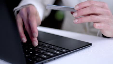 buying and purchasing with the credit card online on the internet stock video stock footage