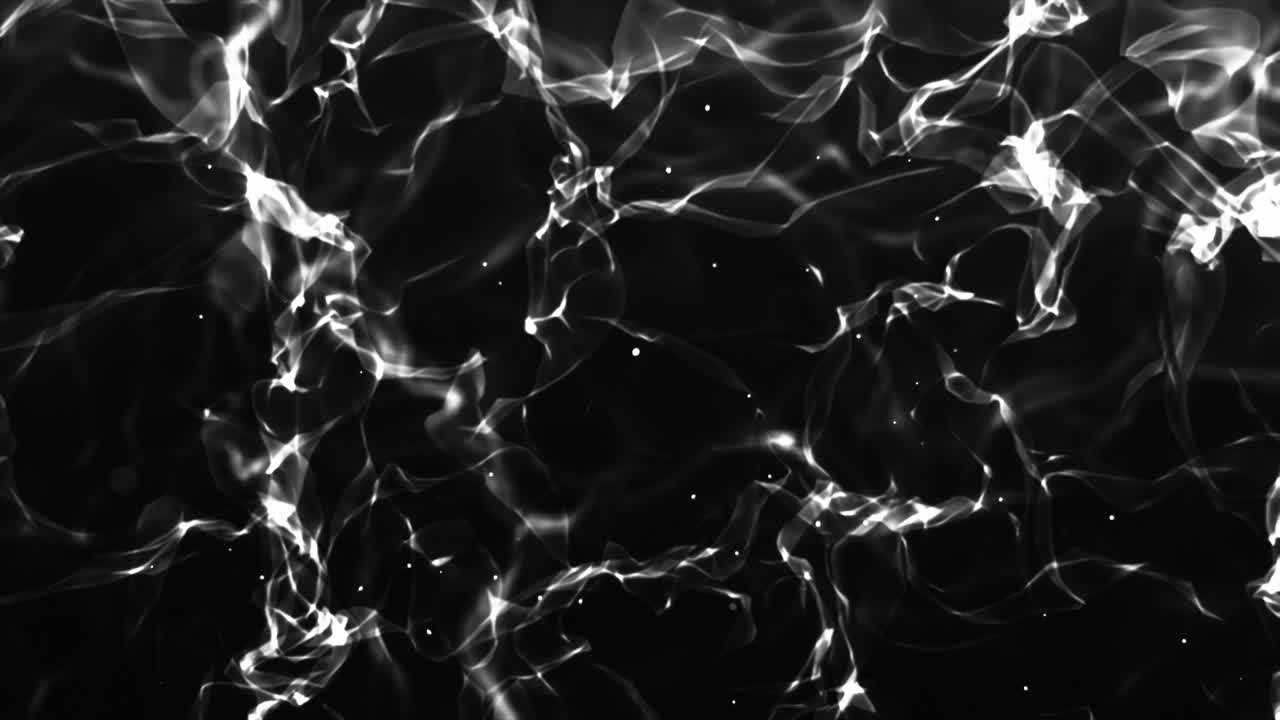 Abstract Background With Flowing Objects In Dark Liquid