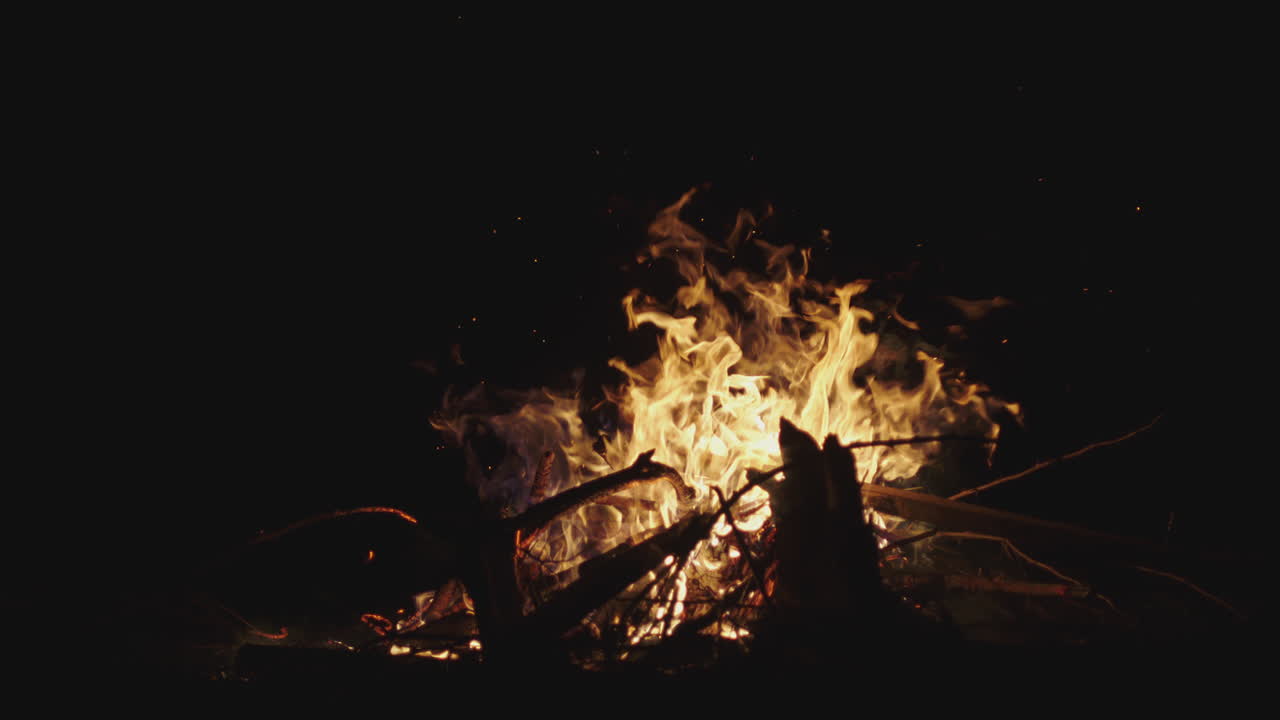 A Nighttime Bonfire