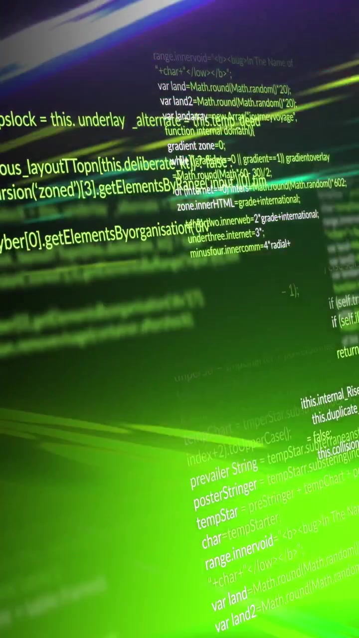 Programming code and data processing over colorful light streaks