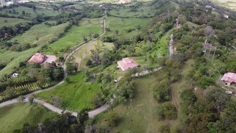 Todas-Las-Fincas-Cafetaleras-En-Aria-Boyaca,-Colombia