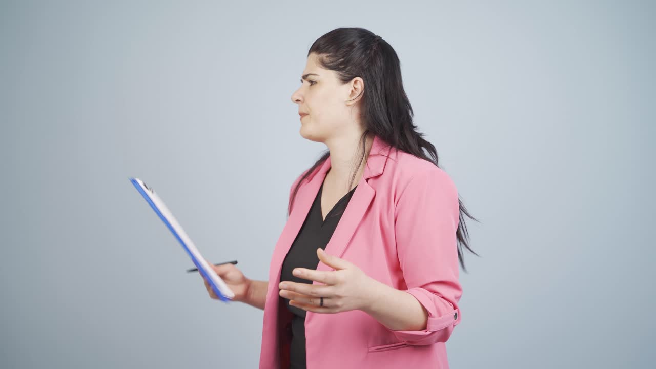 Donna d'affari che ha un esaurimento nervoso