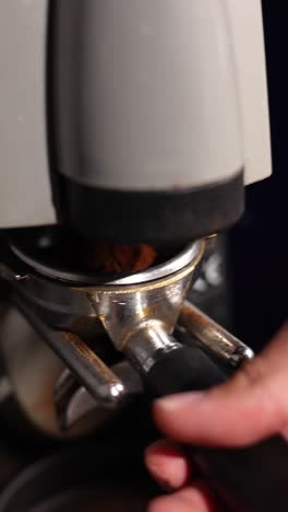 making espresso