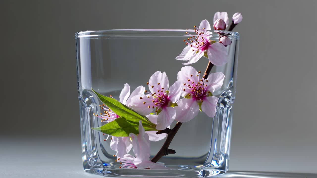 Fiori primaverili in un bicchiere