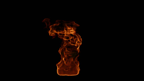 una llama ardiente