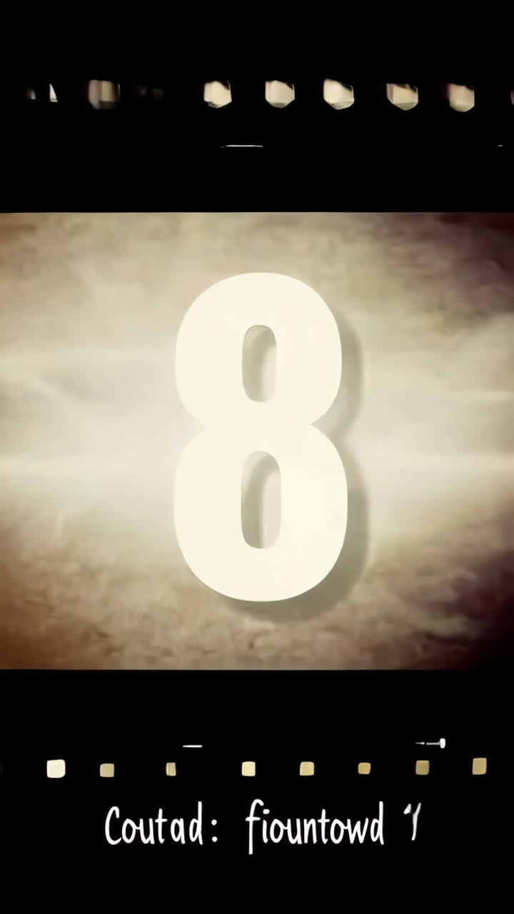 Vintage Film Countdown Sequence