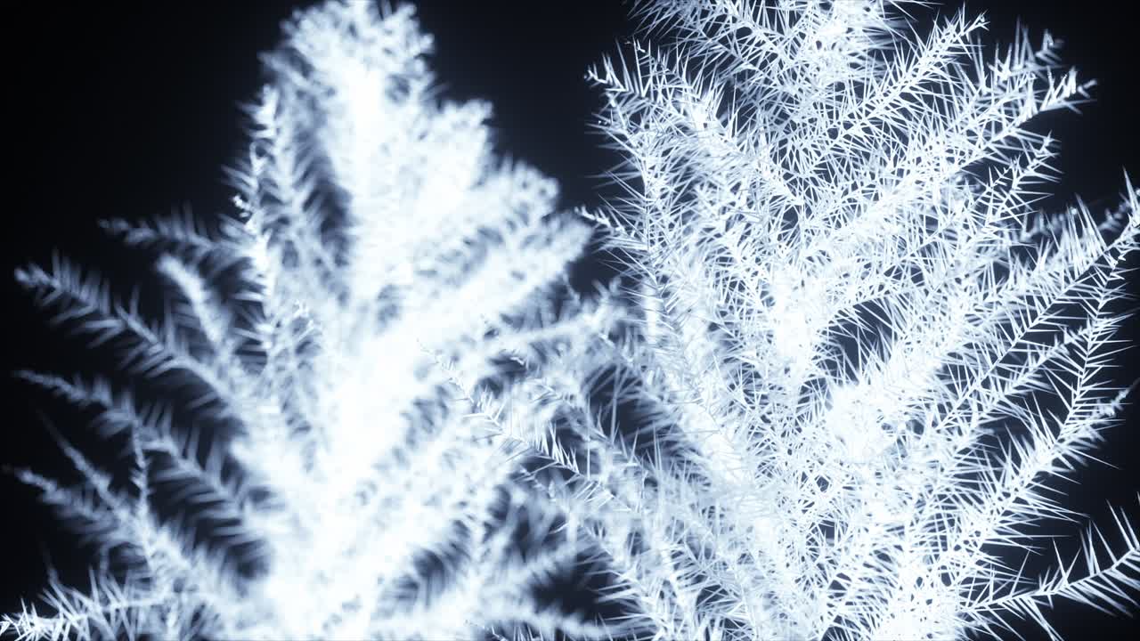 árboles abstractos brillantes