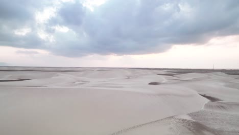 expansive landscape of zahek dunes in socotra island, yemen