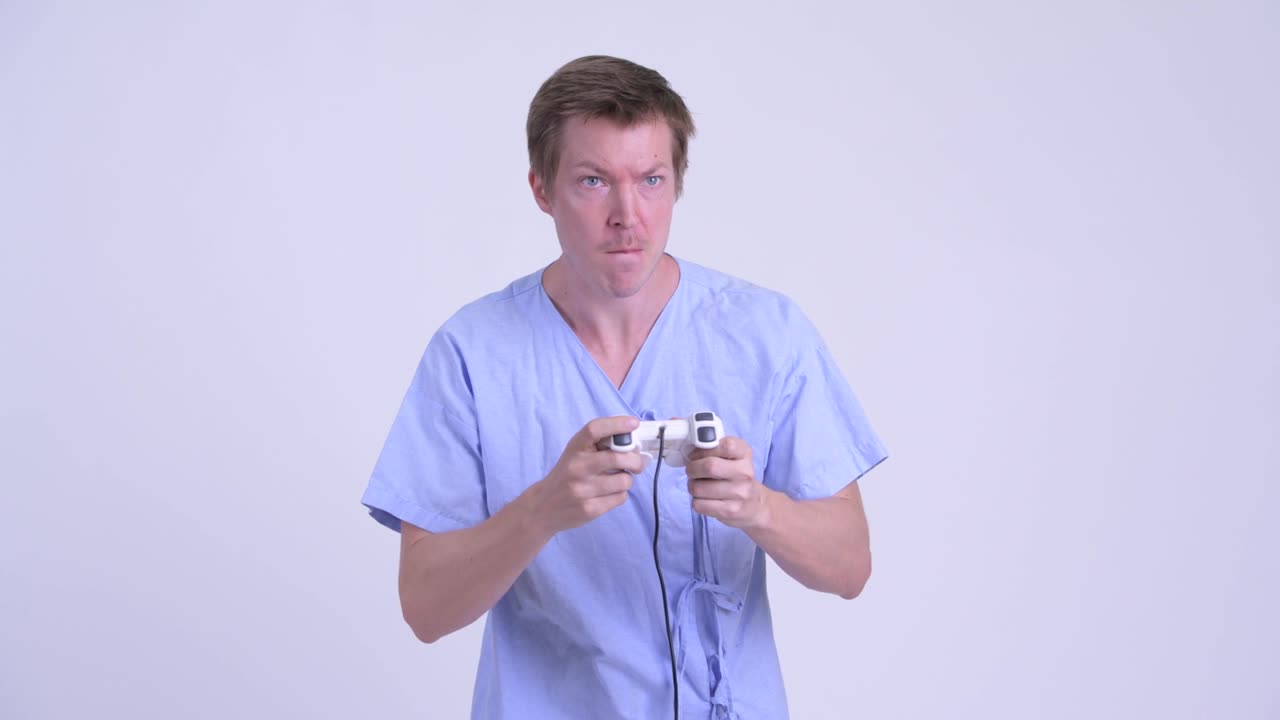 젊은 남성 환자의 초상화