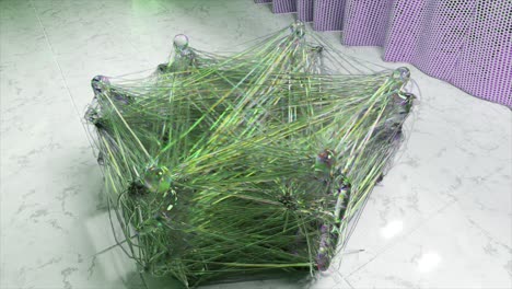 Abstract Geometric Intertwined Threads