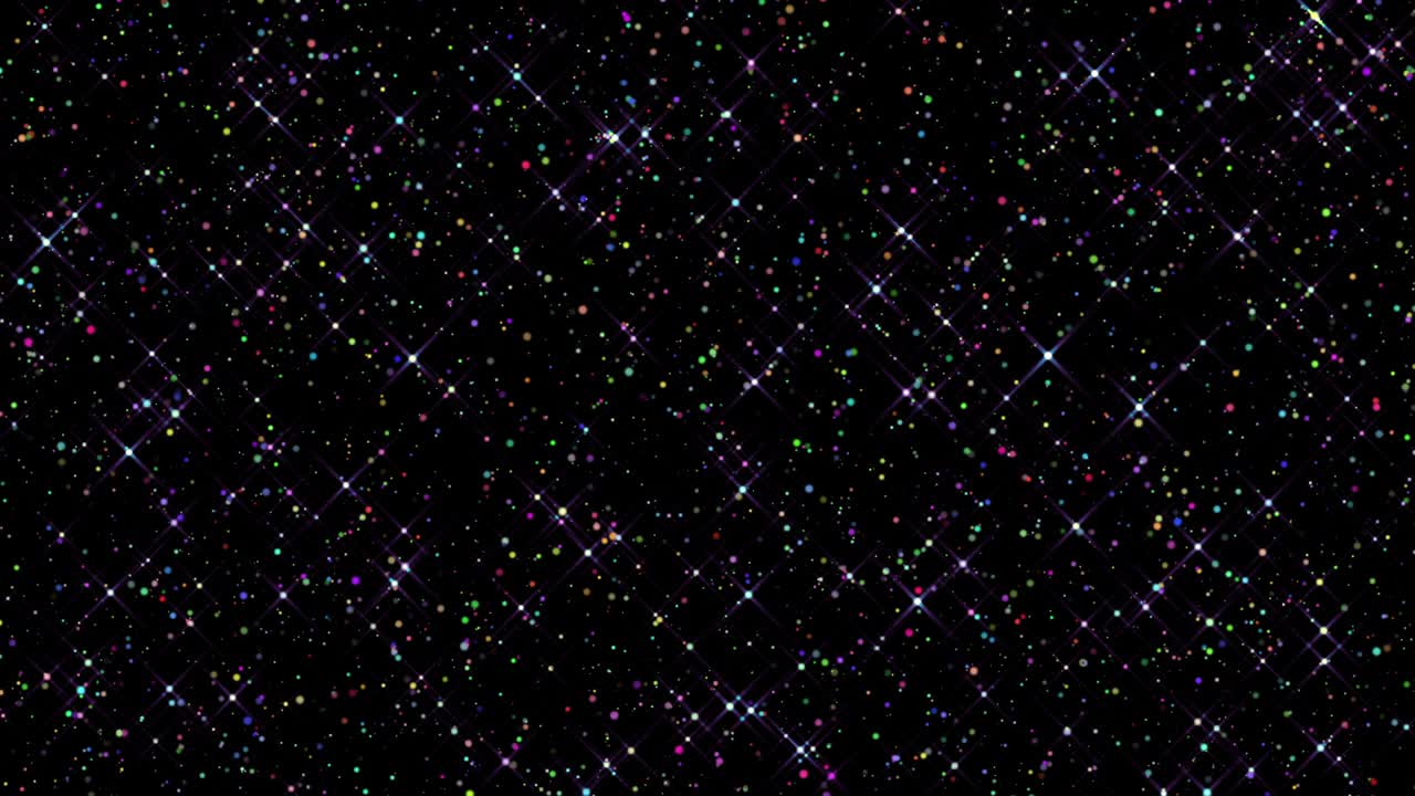 4k Festive Colorful Particles Overlay