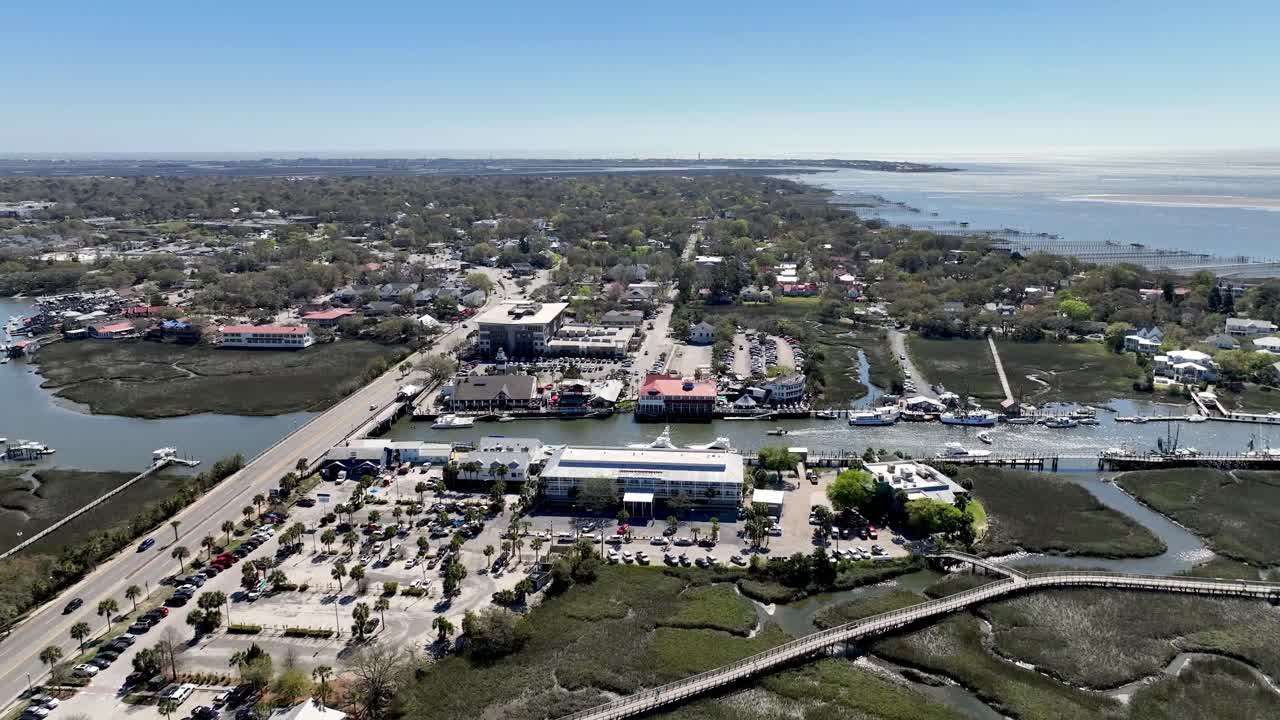 shem creek 느린 공중 푸시 인 mount pleasant sc, south carolina 근처 charleston sc, 사우스캐롤라이나