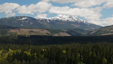 rugged beauty of vancouver island with mount arrowsmith near port alberni in british columbia, canada