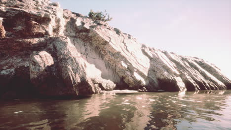 Océano-Atlántico-Y-Las-Rocas-De-Granito-En-La-Costa