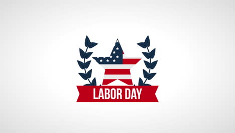 usa labor day celebration animation