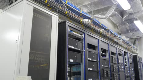 server room with multiple racks