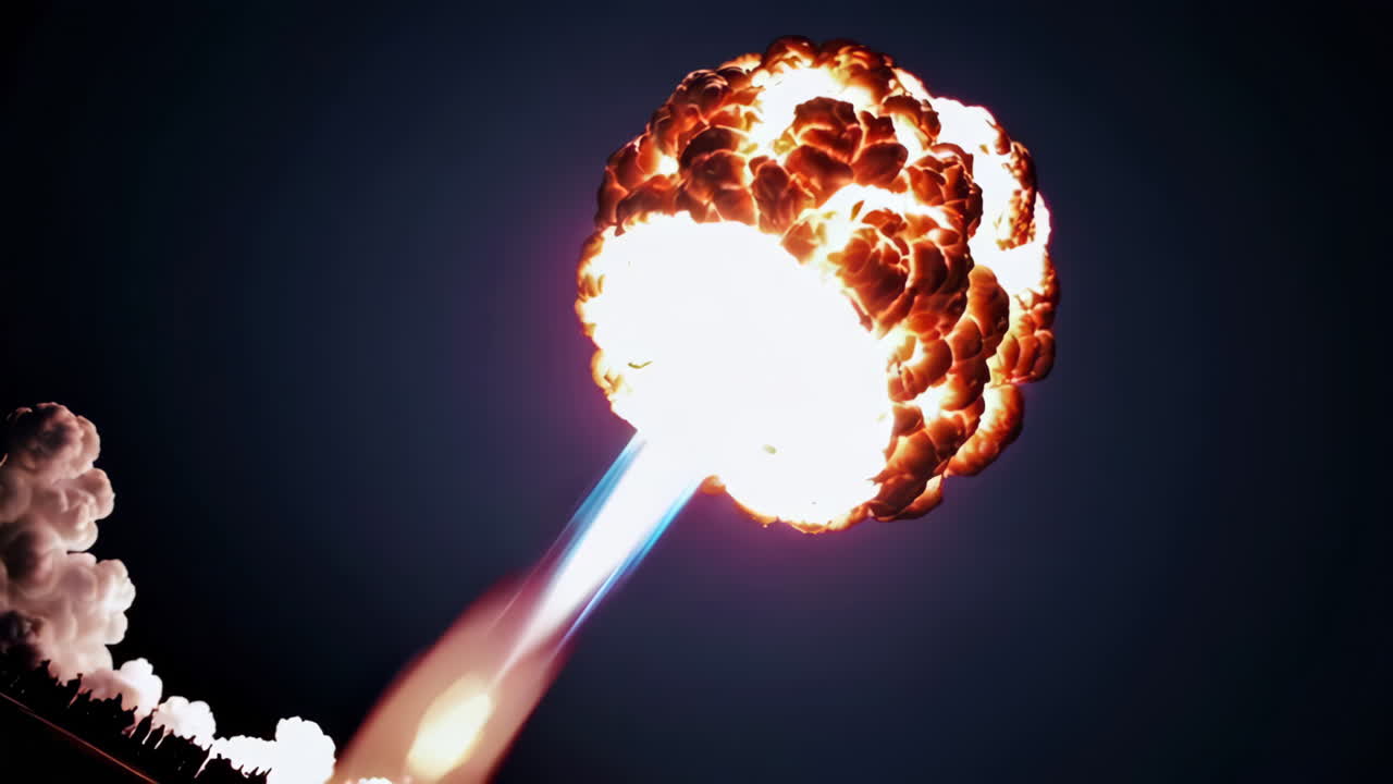 Explosive Rocket Launch