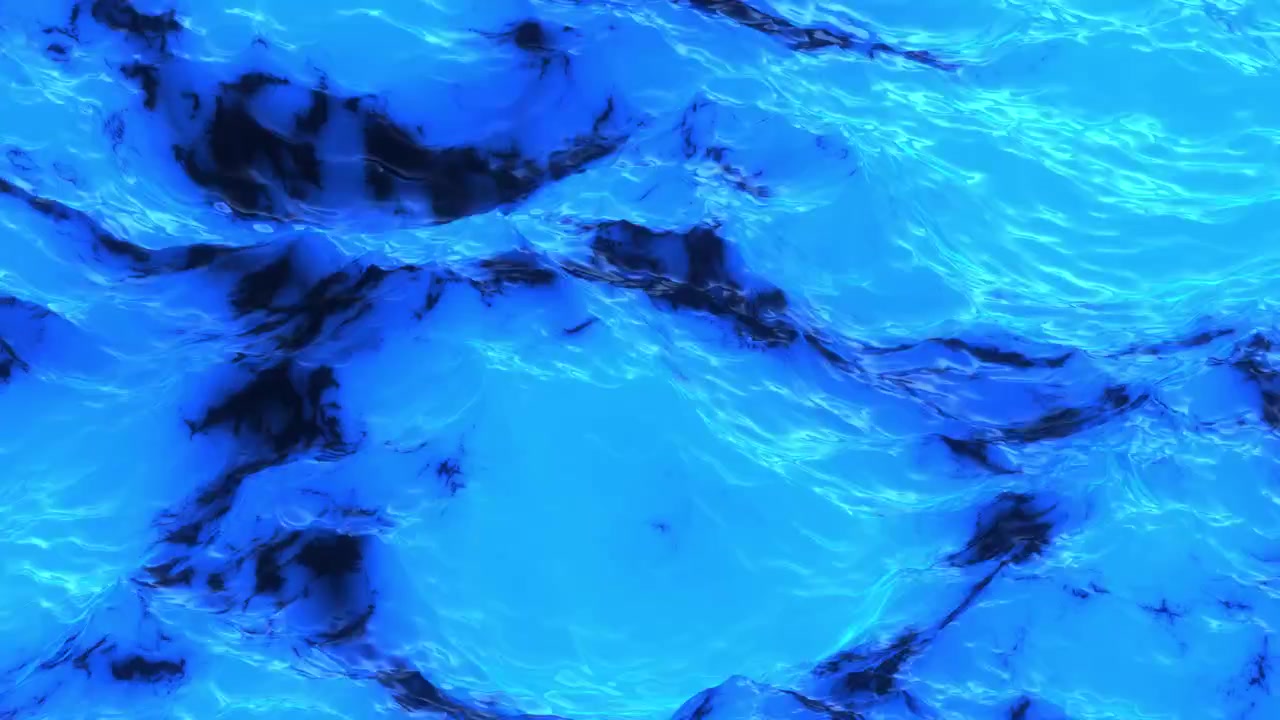 Rendering Astratto di Texture Liquida Ondulata Blu Brillante