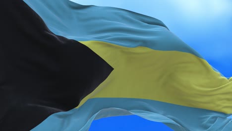seamless loop of bahamian flag.